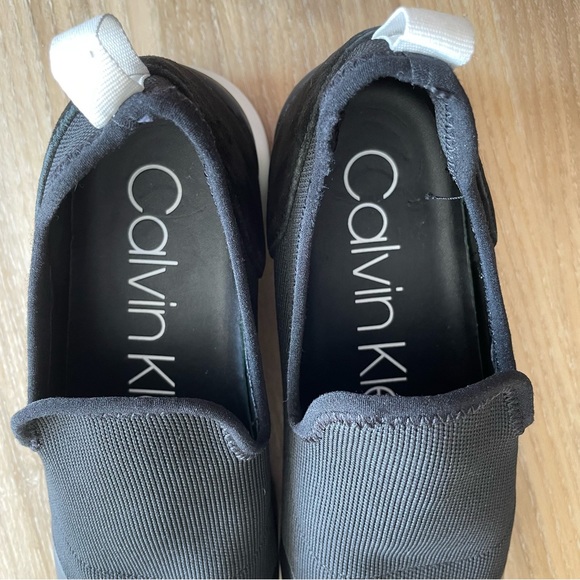 COPY - Calvin Klein Black Slip-on Knit Sneakers - Picture 5 of 9